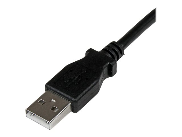 StarTech.com 2m USB 2.0 A to Right Angle B Cable Cord - 2 m USB Printer Cable - Right Angle USB B Cable - 1x USB A (M), 1x USB B (M) (USBAB2MR) - USB cable - USB Type B (M) to USB (M) - USB 2.0 - 2 m - 90° connector - black