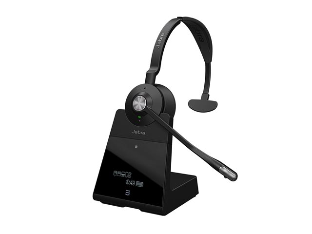 Jabra Engage 75 SE Mono (Low Power) - Headset - on-ear - DECT / Bluetooth - wireless - NFC - Zoom Certified, Google Meet Certified, Amazon Chime Certified, Certified for Microsoft Teams Open Office, Works With Chromebook Certified, UC certified