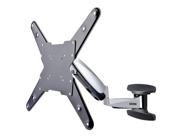 StarTech.com VESA TV Wall Mount, TV Mounting Bracket For 23\"-55\" Displays, Adjustable Full Motion TV Wall Mount Supports 66lb (30kg), Extendable/Tilting/Swivel Monitor Wall Mount - Low Profile/Slim Display Mount (FHA-TV-WALL-MOUNT) - Mounting kit - f