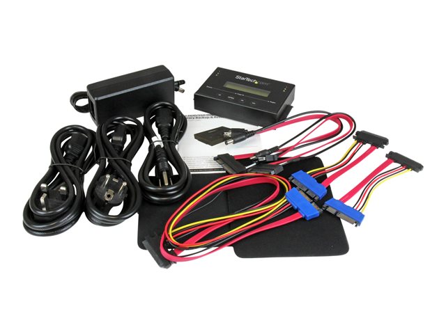 StarTech.com 11 Standalone Hard Drive Duplicator with Disk Image Library Manager For Backup & Restore, Store Several Images on one 2.53.5 SATA Drive, HDDSSD Cloner, No PC Required - TAA Compliant - Hard drive duplicator - 2 bays (SATA-600) - for P/N: SVA12M5NA