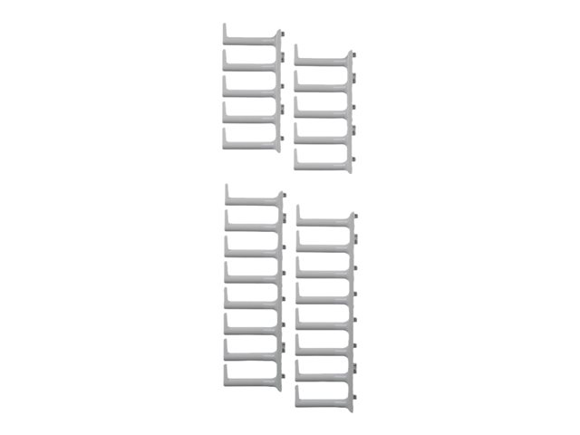 Panduit FlexFusion - Rack cable management finger kit - white - 48U