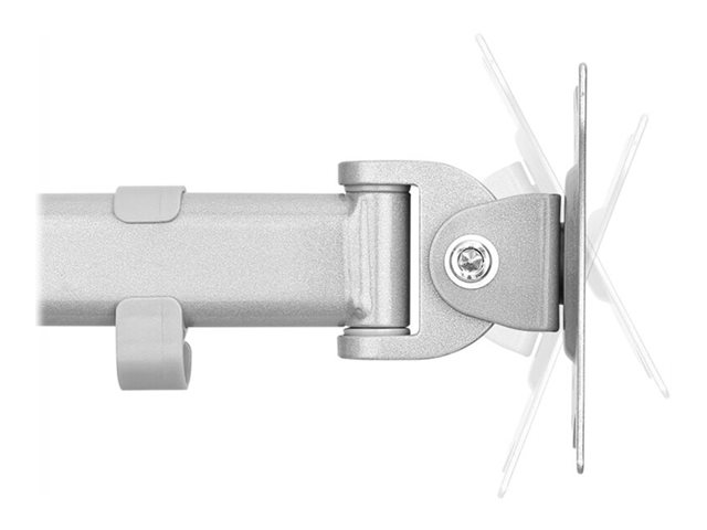 Neomounts NM-D135D - Mounting kit - full-motion - for 2 LCD displays - silver - screen size: 10\"-27\" - clamp mountable, grommet, desk-mountable
