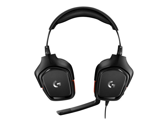 Logitech Gaming Headset G332 - Headset - full size - wired - 3.5 mm jack - black, red