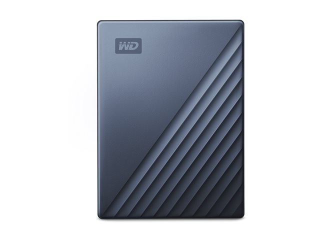 WD My Passport for Mac WDBEJA0060BBL - Hard drive - encrypted - 6 TB - external (portable) - USB 3.2 Gen 1 (USB-C connector) - 256-bit AES - blue