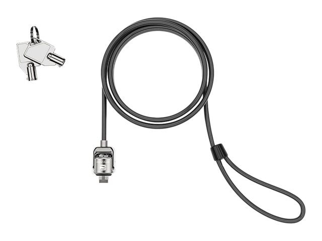 Compulocks T-bar Security Keyed Alike Cable Lock - Security cable lock - black