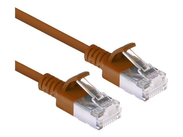 CAT6A U/FTP SLIMLINE BN 0.5M. 1 stk