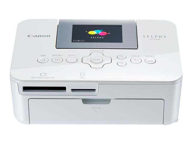 Canon SELPHY CP1000 - Printer - colour - dye sublimation - 100 x 148 mm up to 0.45 min/page (colour) - USB, USB host - white