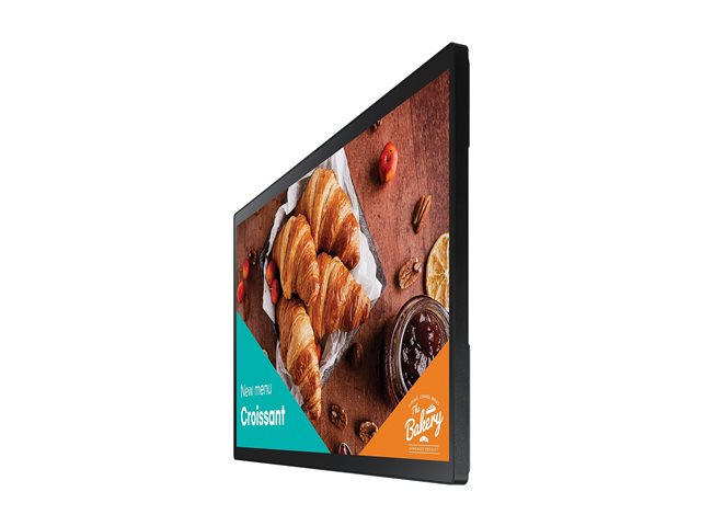 Samsung QB24C-T - 24\" Diagonal Class (23.8\" viewable) - QBC-T Series LED-backlit LCD display - interactive digital signage - with touchscreen (multi touch) - Tizen OS - 1080p 1920 x 1080 - Edge LED - black