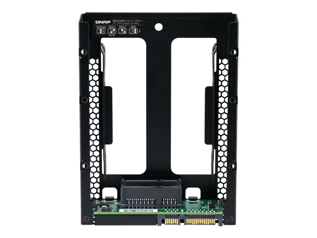 QNAP QDA-A2AR - Internal RAID enclosure - 3.5\" to 2 x 2.5\" - RAID JBOD, RAID 0, 1 - SATA 6Gb/s