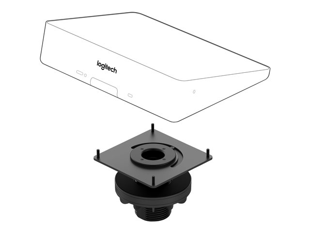 Logitech Tap Table Mount - Video conferencing controller mounting kit - for Room Solution Base Bundle, Huddle, Large, Tap