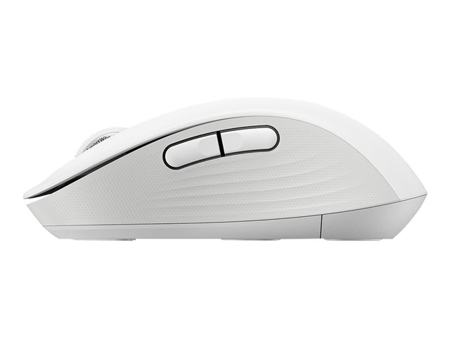 Logitech Signature M650 L - Mouse - large size - optical - 5 buttons - wireless - 2.4 GHz, Bluetooth - Logitech Logi Bolt USB receiver - off-white