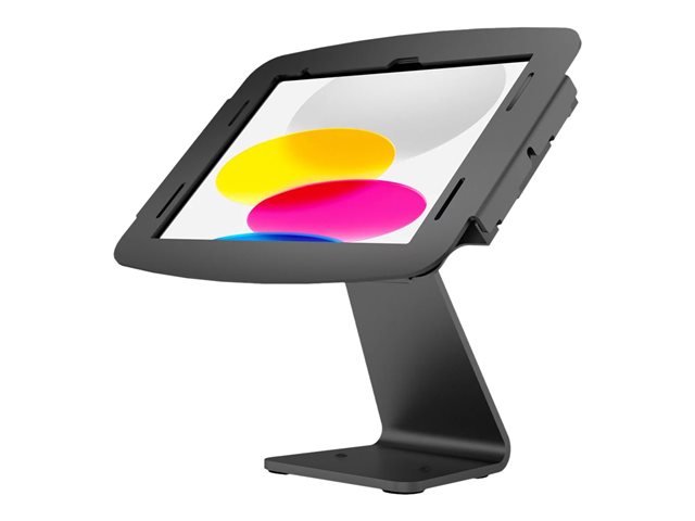 Compulocks iPad 10.9\" 10th Gen Space Enclosure Rotating Counter Stand - Stand - for tablet - lockable - high-grade aluminium - black - screen size: 10.9\" - mounting interface: 100 x 100 mm - counter top - for Apple 10.9-inch iPad (10th generation)