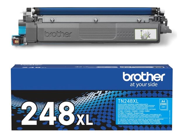 Brother TN248XLC - High Yield - cyan - original - box - toner cartridge - for Brother DCP-L3520, DCP-L3560, HL-L3220, HL-L3240, HL-L8240, MFC-L3760, MFC-L8390
