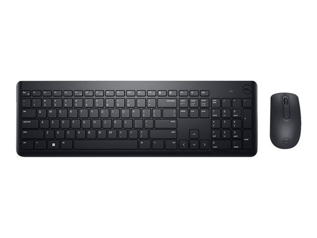 Dell Wireless Keyboard and Mouse KM3322W - Keyboard and mouse set - wireless - 2.4 GHz - QWERTY - International English - black - with 3 years Next Business Day Advanced Exchange Service