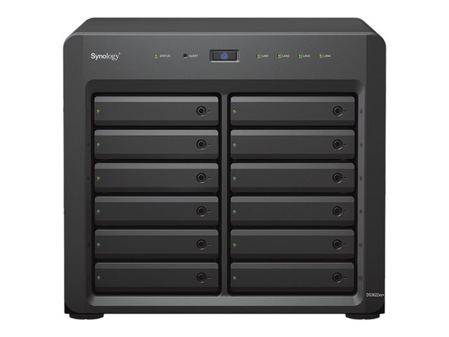 Synology Disk Station DS3622XS+ - NAS server - 12 bays - SATA 6Gb/s - RAID RAID 0, 1, 5, 6, 10, JBOD, RAID F1 - RAM 16 GB - Gigabit Ethernet / 10 Gigabit Ethernet - iSCSI support