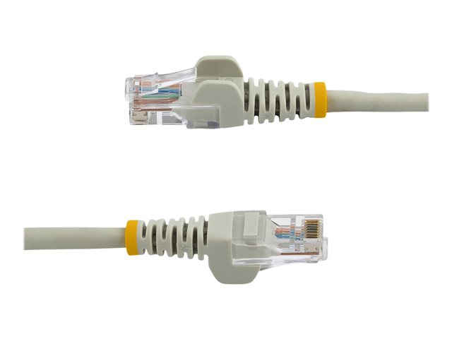 StarTech.com 0.5m Gray Cat5e / Cat 5 Snagless Ethernet Patch Cable 0.5 m - Patch cable - RJ-45 (M) to RJ-45 (M) - 50 cm - UTP - CAT 5e - stranded, snagless - grey