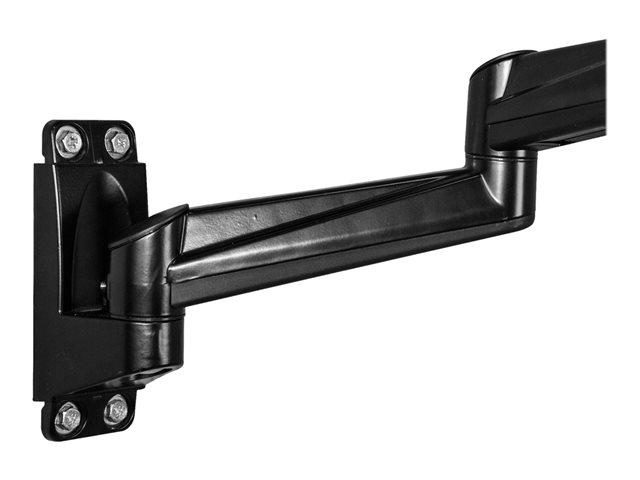 StarTech.com Wall Mount Dual Monitor Arm, Articulating Ergonomic VESA Wall Mount for 2x 24\" Displays, Synchronized Adjustable Crossbar, Tilt/Swivel/Rotate, Double Screen Mount Bracket - Multi Monitor Wall Mount (ARMDUALWALL) - Bracket - adjustable arm - for 2 monitors - heavy duty steel - screen size: 15\"-24\" - wall-mountable