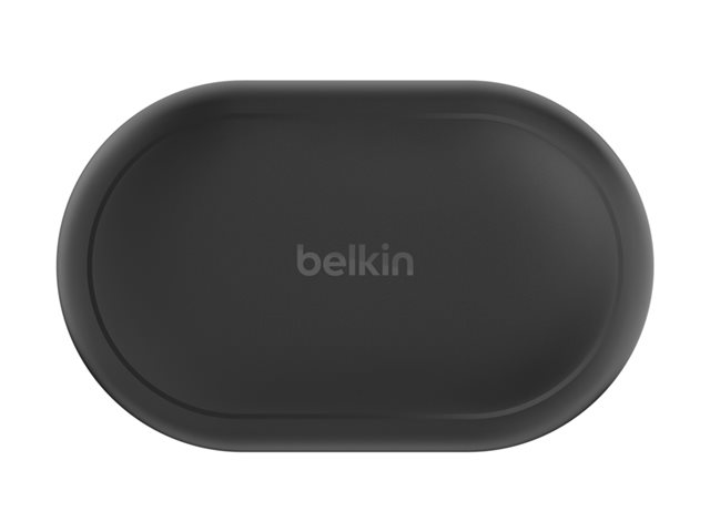 Belkin SoundForm ClearFit - True wireless earphones with mic - open ear - over-the-ear mount - Bluetooth - black