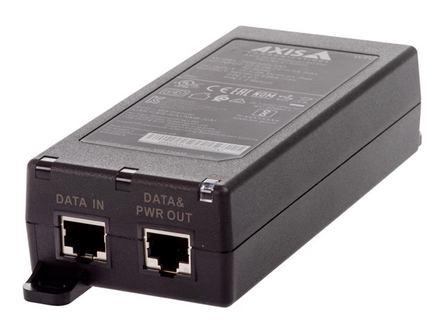 AXIS Midspan - PoE injector - AC 24 / DC 10-28 V - 30 Watt - output connectors: 1 - black - for AXIS A1610-B, C1410, D3110, P1385-E, P1455-LE, P1455-LE-3, Q1952-E, W400, Q60 Series