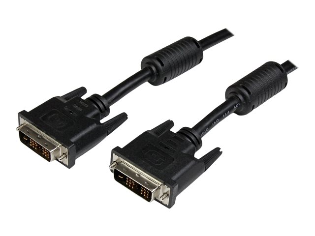 StarTech.com 3m DVID Single Link Cable M/M - DVI cable - single link - DVI-D (M) to DVI-D (M) - 3 m - molded, thumbscrews - black