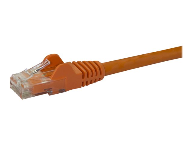 StarTech.com 7m CAT6 Ethernet Cable, 10 Gigabit Snagless RJ45 650MHz 100W PoE Patch Cord, CAT 6 10GbE UTP Network Cable w/Strain Relief, Orange, Fluke Tested/Wiring is UL Certified/TIA - Category 6 - 24AWG (N6PATC7MOR) - Patch cable - RJ-45 (M) to RJ