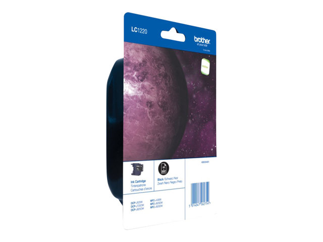 Brother LC1220BKBP - Black - original - blister - ink cartridge - for Brother DCP-J525, DCP-J725, DCP-J925, MFC-J430, MFC-J625, MFC-J825, MyMio MFC-J825