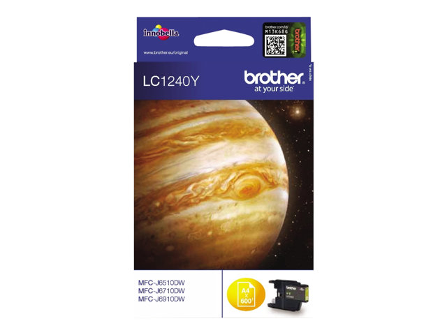 Brother LC1240Y - Yellow - original - ink cartridge - for Brother DCP-J525, J725, J925, MFC-J430, J5910, J625, J6510, J6710, J6910, J825