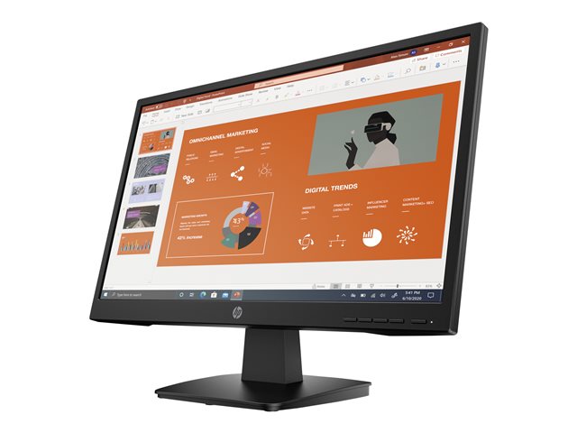HP P22va G4 - P-Series - LED monitor - 21.5\" - 1920 x 1080 Full HD (1080p) @ 60 Hz - VA - 250 cd/m² - 3000:1 - 7 ms - HDMI, VGA - black