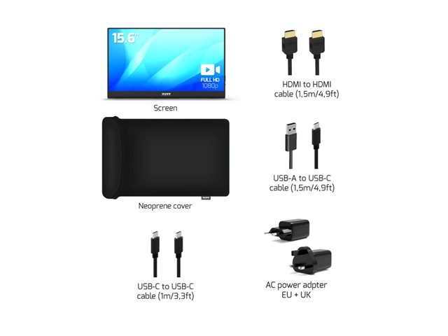 PORTABLE MONITOR 15.6ININ FHD-NON TOUCH