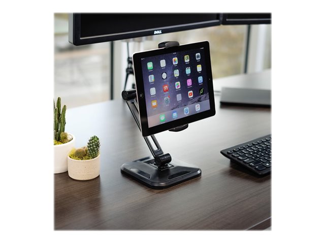 StarTech.com Universal Tablet Stand - Portable Tablet Stand w/ Optional Wallmount Base - Adjustable Pivoting Tablet Stand (ARMTBLTDT) - Mounting kit (wall plate, stand base, knob, base cover) - adjustable arm - for tablet - aluminium, plastic - screen size: 4.7\"-12.9\" - wall-mountable - for P/N: DK30CHPH, STSCART