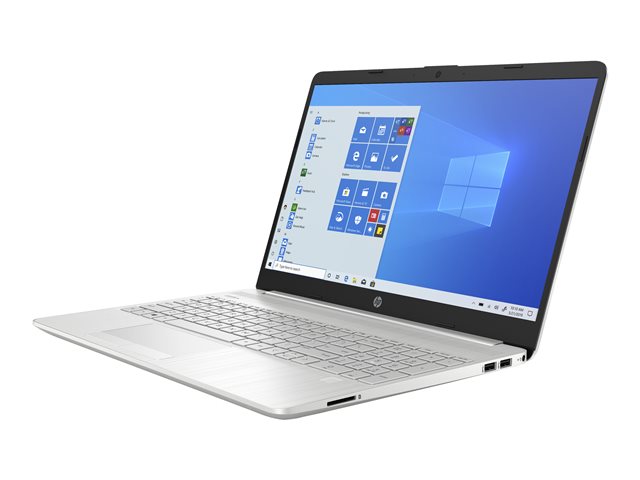 HP 15-dw2181nb - Core i3 1005G1 / 1.2 GHz - Win 10 Home in S mode - 8 GB RAM - 256 GB SSD NVMe - 15.6\" IPS 1920 x 1080 (Full HD) - UHD Graphics - Wi-Fi, Bluetooth - natural silver, vertical brushed pattern - kbd: Belgium