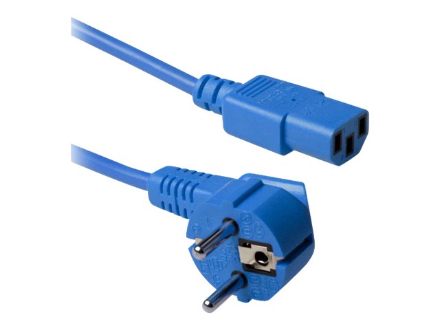 POWERCORD CEE7/7-C13 BU  3.00M. 1 stk