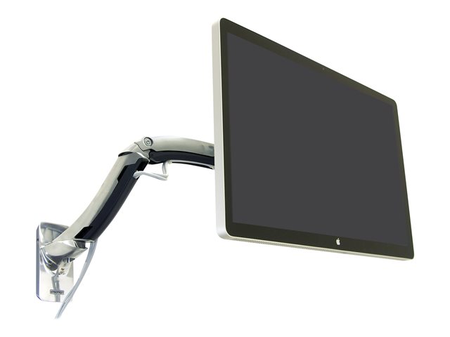 Ergotron MX - Mounting kit (articulating arm, mounting base, VESA mount bracket) - Constant Force Technology - for LCD display - polished aluminium - screen size: up to 42\" - wall-mountable