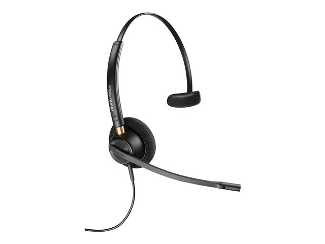Poly EncorePro 510 Monaural Headset +Quick Disconnect EMEA - INTL English - Euro plug - Replaces Poly SKU 89433-02