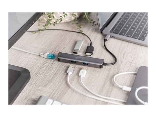 USB-C Dock 5 Port Type-C-HDMI(4K) Adap