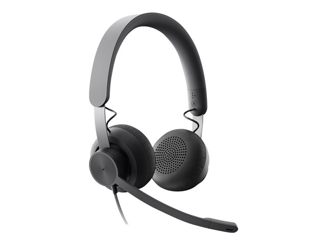 Logitech Zone Wired MSFT Teams - Headset - on-ear - wired - USB-C - graphite - Certified for Microsoft Teams