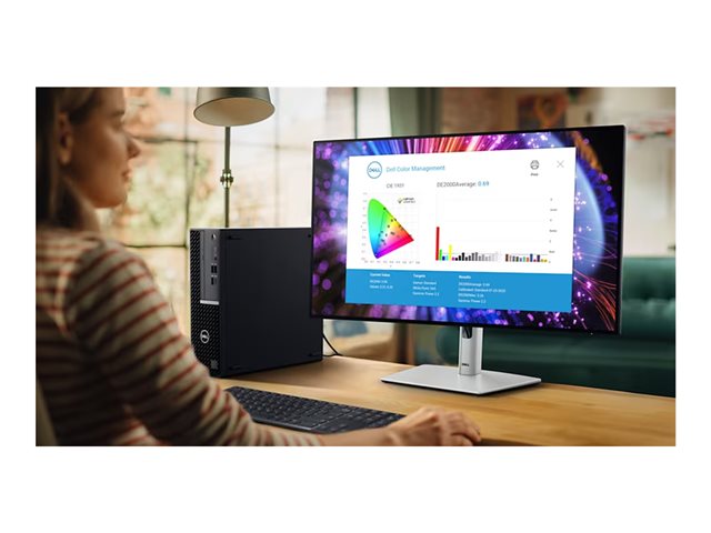 Dell UltraSharp U2724D - LED monitor - 27\" - 2560 x 1440 QHD @ 120 Hz - IPS - 350 cd/m² - 2000:1 - 5 ms - HDMI, DisplayPort - with 3 years Advanced Exchange Basic Warranty