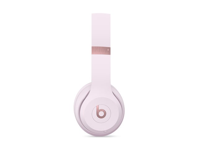 Beats Solo 4 - Headphones with mic - on-ear - Bluetooth - wireless - 3.5 mm jack, USB-C - noise isolating - pink cloud