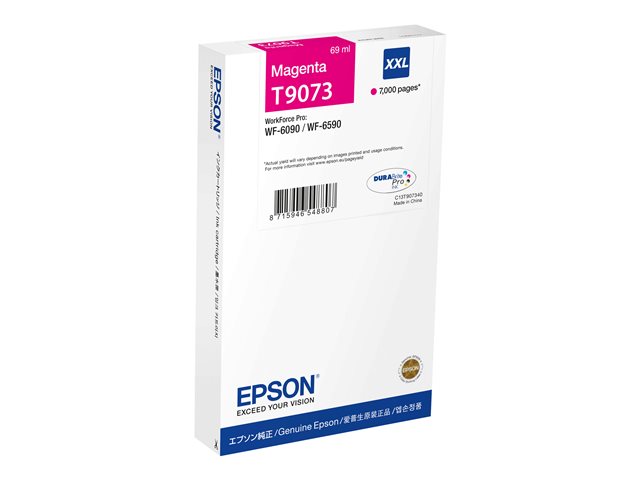 Epson T9073 - 69 ml - XXL size - magenta - original - ink cartridge - for WorkForce Pro WF-6090, WF-6590