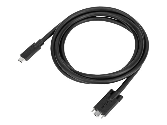 Targus - USB cable - 24 pin USB-C (M) to 24 pin USB-C (M) screwable - 1.8 m - black - for P/N: DOCK191USZ, DOCK430EUZ, DOCK430USZ