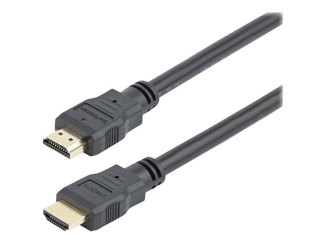 StarTech.com 1.5m High Speed HDMI Cable - Ultra HD 4k x 2k HDMI Cable - HDMI to HDMI M/M - 5 ft HDMI 1.4 Cable - Audio/Video Gold-Plated (HDMM150CM) - HDMI cable - HDMI male to HDMI male - 1.5 m - double shielded - black - for P/N: MSTCDP122HD