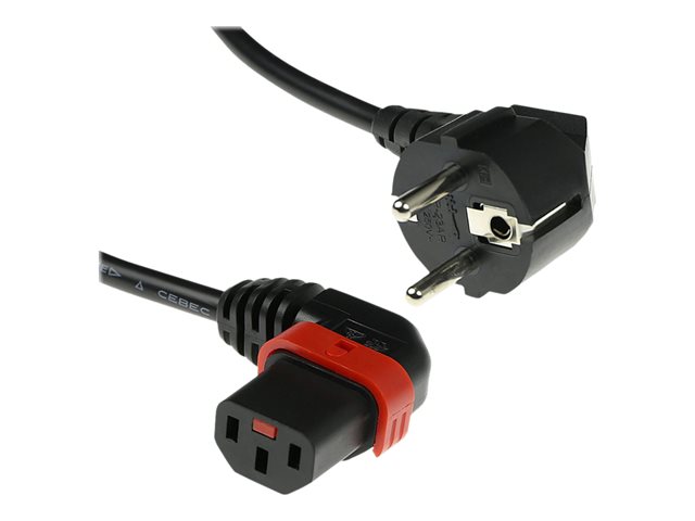 PWR CORD CEE7/7-C13 LOCK L 2M. 1 stk