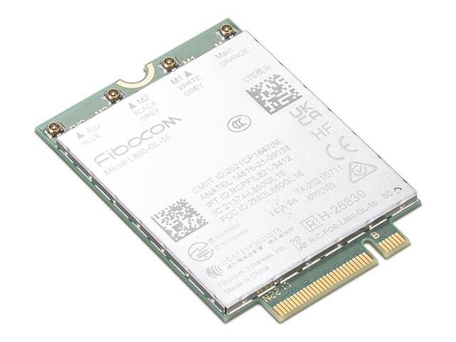 Fibocom L860-GL-16 - Wireless cellular modem - 4G LTE - M.2 Card - 1 Gbps - for ThinkPad X1 Carbon Gen 11 21HM, 21HN