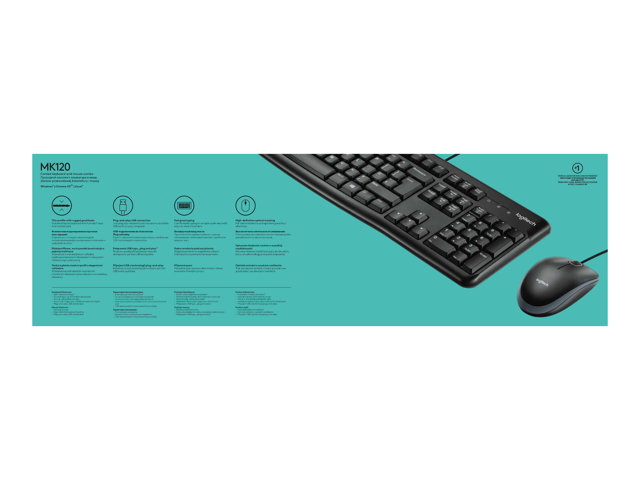 Logitech Desktop MK120 - N/A - PAN - NORDIC