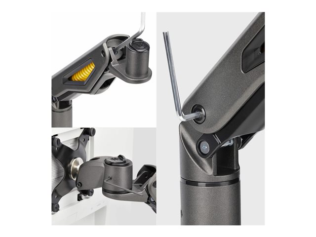 StarTech.com Desk Mount Monitor Arm, Up To 32\" Display, C-Clamp, TAA - Mounting kit (articulating arm, C-clamp) - for Monitor - plastic, steel - black - screen size: 17\"-27\" - desk-mountable - TAA Compliant