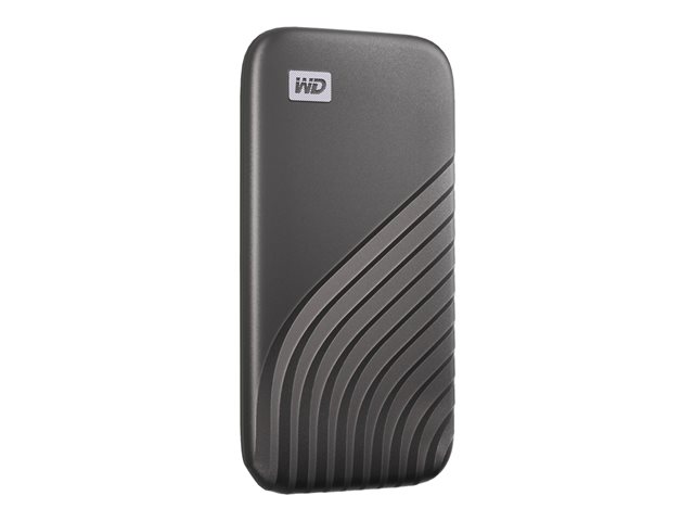 WD My Passport SSD WDBAGF0010BGY - SSD - encrypted - 1 TB - external (portable) - USB 3.2 Gen 2 (USB-C connector) - 256-bit AES - space grey