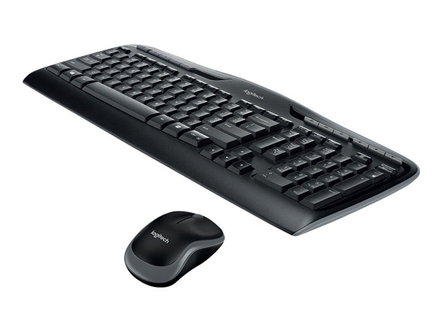 Logitech Wireless Combo MK330 - Keyboard and mouse set - wireless - 2.4 GHz - Nordic - black