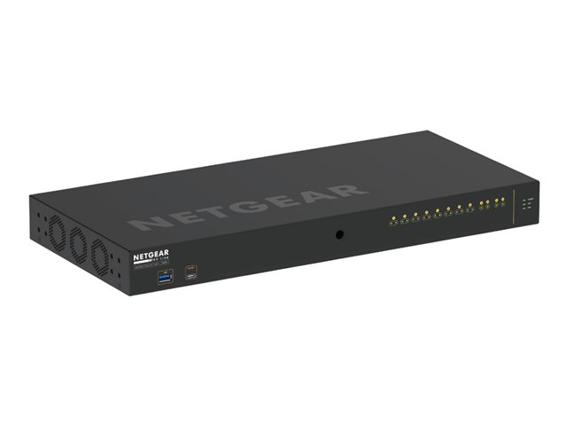 NETGEAR AV Line M4250-10G2XF-PoE+ - Switch - L3 - Managed - 10 x 10/100/1000 (8 PoE+) + 2 x 10 Gigabit SFP+ - side to side airflow - rack-mountable - PoE+ (240 W)