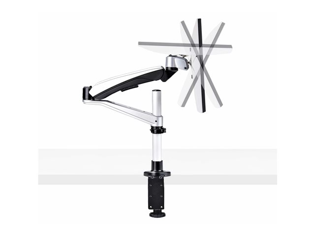 StarTech.com Monitor Desk Mount, VESA 75x75/100x100, 27/30-inch Screens - Mounting kit (articulating arm) - adjustable arm - for LCD display - aluminium, steel, plastic - black - screen size: up to 30\" - desk-mountable - TAA Compliant