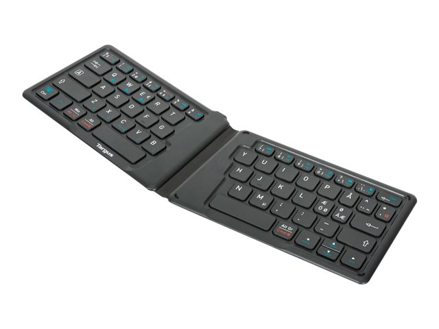 ANTIMICROBIAL ULTRA-COMPACT FOLDING ERGONOMIC BLUETOOTH(R) KEYBOARD (NO)